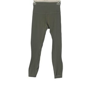 Lululemon Wunder Under Sage Green High Rise Leggings Size 4 Athletic Gym Outdoor